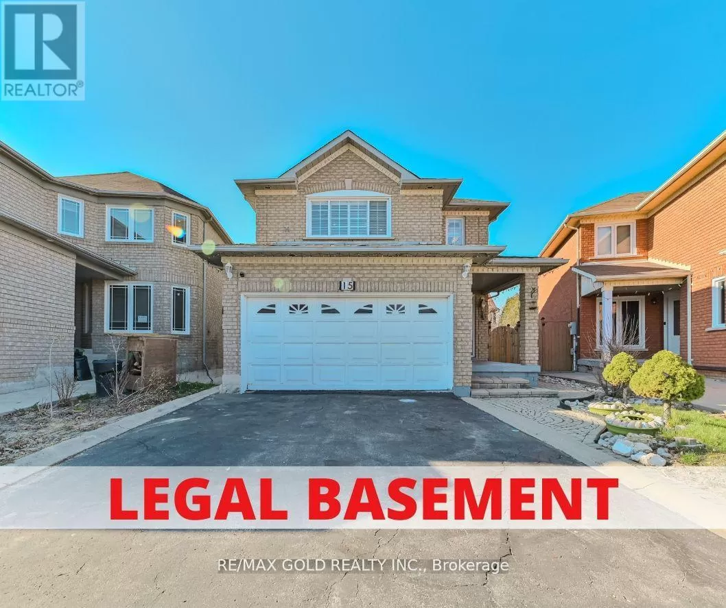 House for rent: 15 Buttercup Lane, Brampton, Ontario L6R 1M9