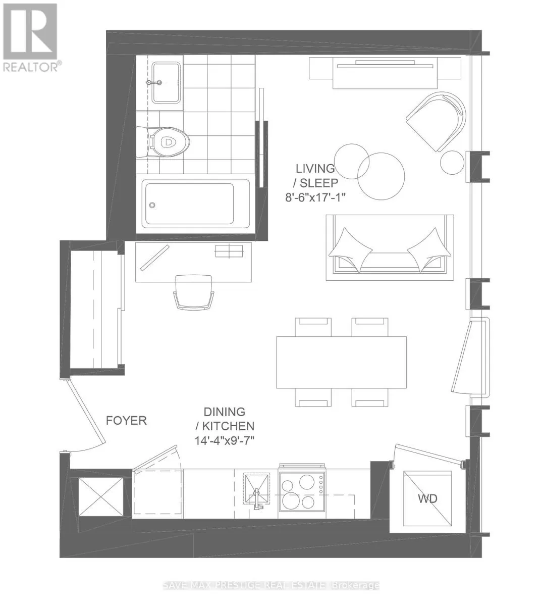 Apartment for rent: 1701 - 234 Simcoe Street, Toronto, Ontario M5T 1T4