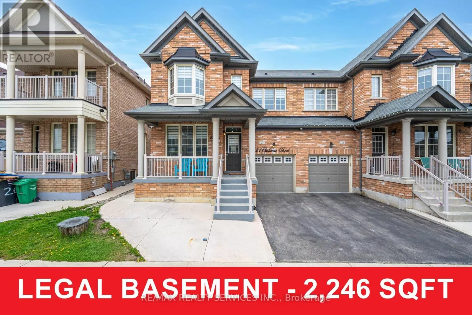 House for rent: 24 Spokanne Street N, Brampton, Ontario L6R 4A2