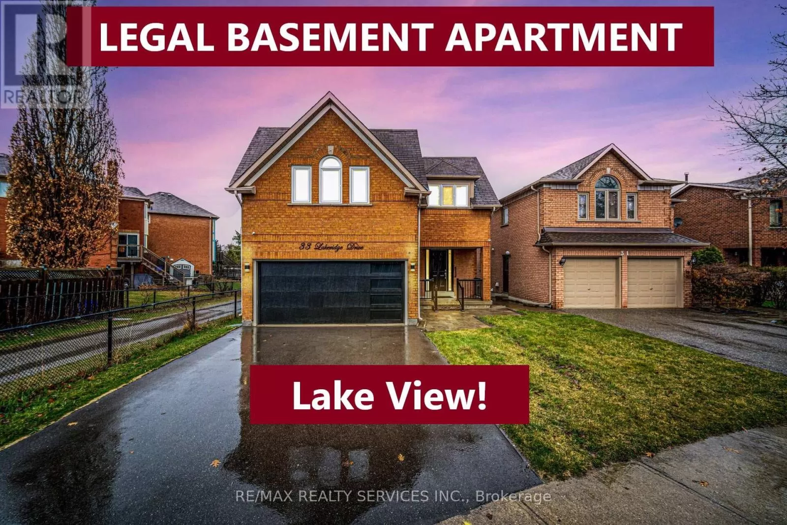 House for rent: 33 Lakeridge Dr, Brampton, Ontario L6S 5V1