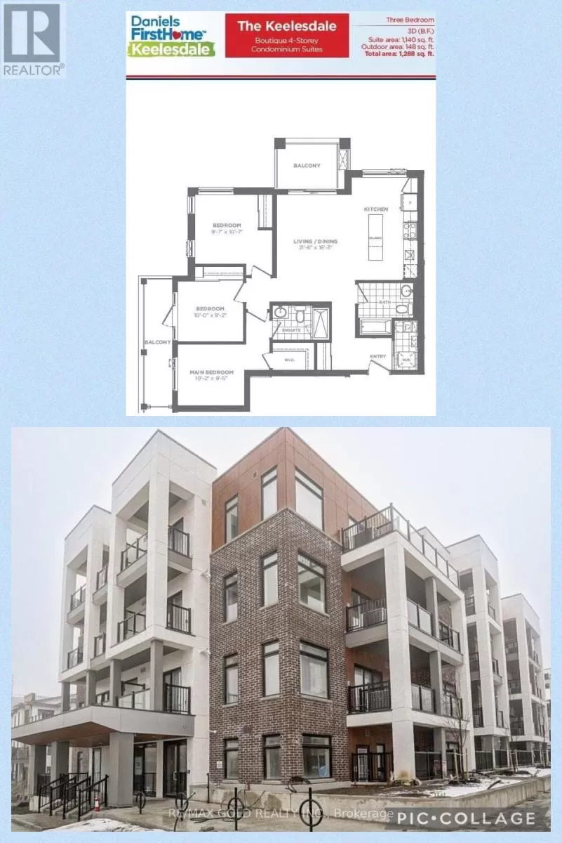 Apartment for rent: 409 - 130 Canon Jackson Drive, Toronto, Ontario M6M 0B8