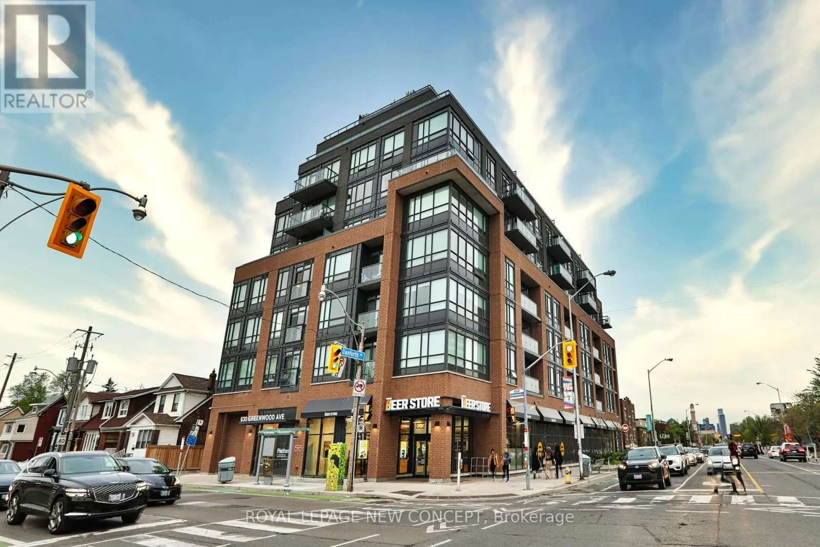 Apartment for rent: 412 - 630 Greenwood Avenue, Toronto, Ontario M4J 4B2