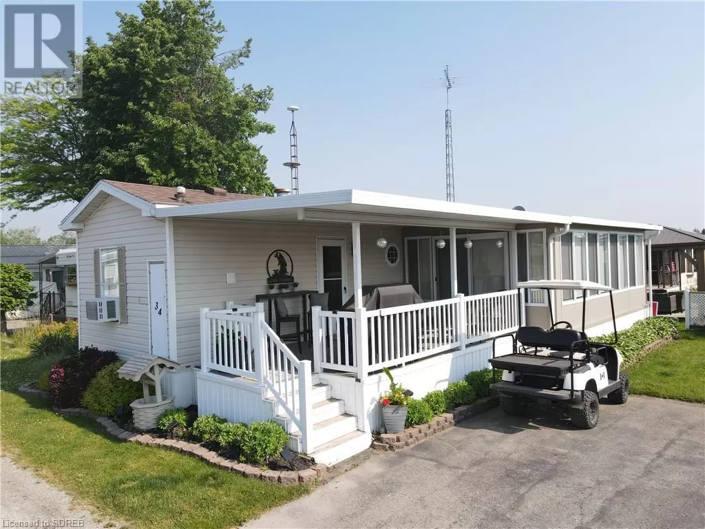 Mobile Home for rent: 92 Clubhouse Road Unit# 34, Turkey Point, Ontario N0E 1T0
