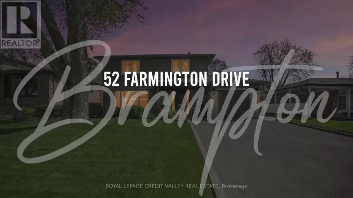 52 FARMINGTON DRIVE, Brampton