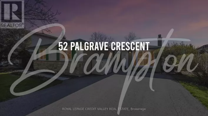 52 PALGRAVE CRESCENT, Brampton